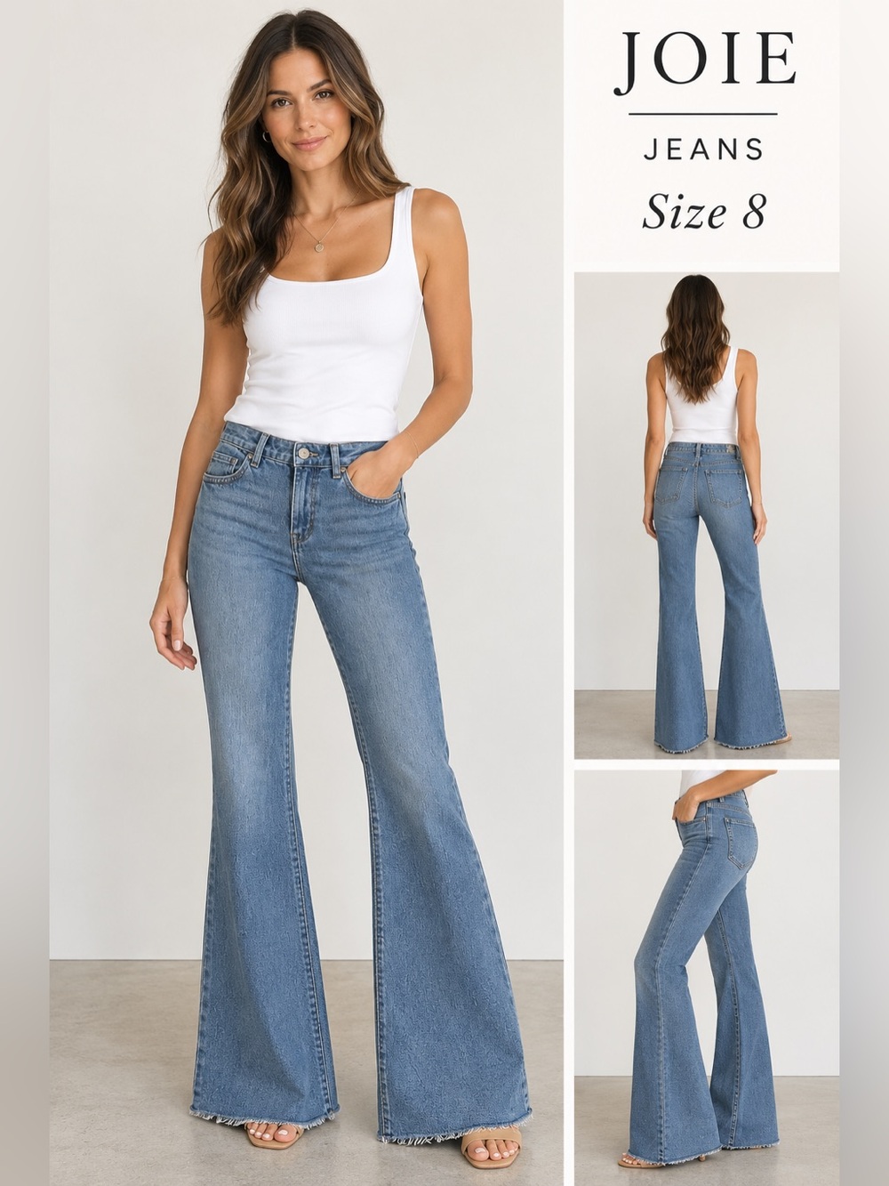 NWT Joie Light Blue Flare Jeans